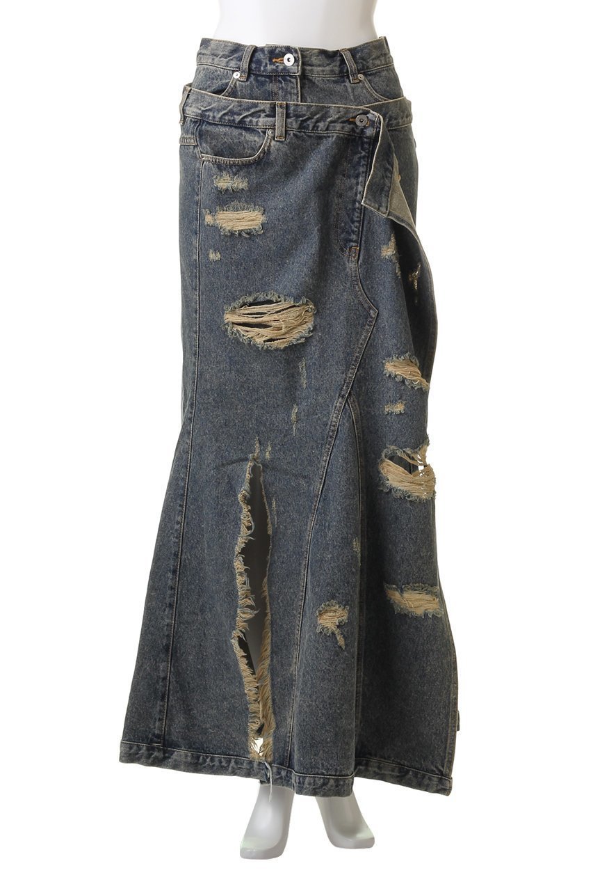 【プランク プロジェクト/PRANK PROJECT】のクラッシュマーメイドデニムスカート/Crushed Mermaid Denim Skirt 人気、トレンドファッション・服の通販 founy(ファニー) 　ファッション　Fashion　レディースファッション　Fashion for Women　スカート　Skirts　デニムスカート・カジュアルスカート　Denim Skirts　ロングスカート　Long Skirts / Maxi & Midi Skirts　スリット　Slit, Slit Detail　デニム　Denim, Jeans Material　マーメイド　Mermaid, Fishtail Silhouette　ミニスカート　Mini Skirt, Short Skirt　ロング　Long, Long-Length　other-2|ID: prp329100003645493 ipo3291000000035814428