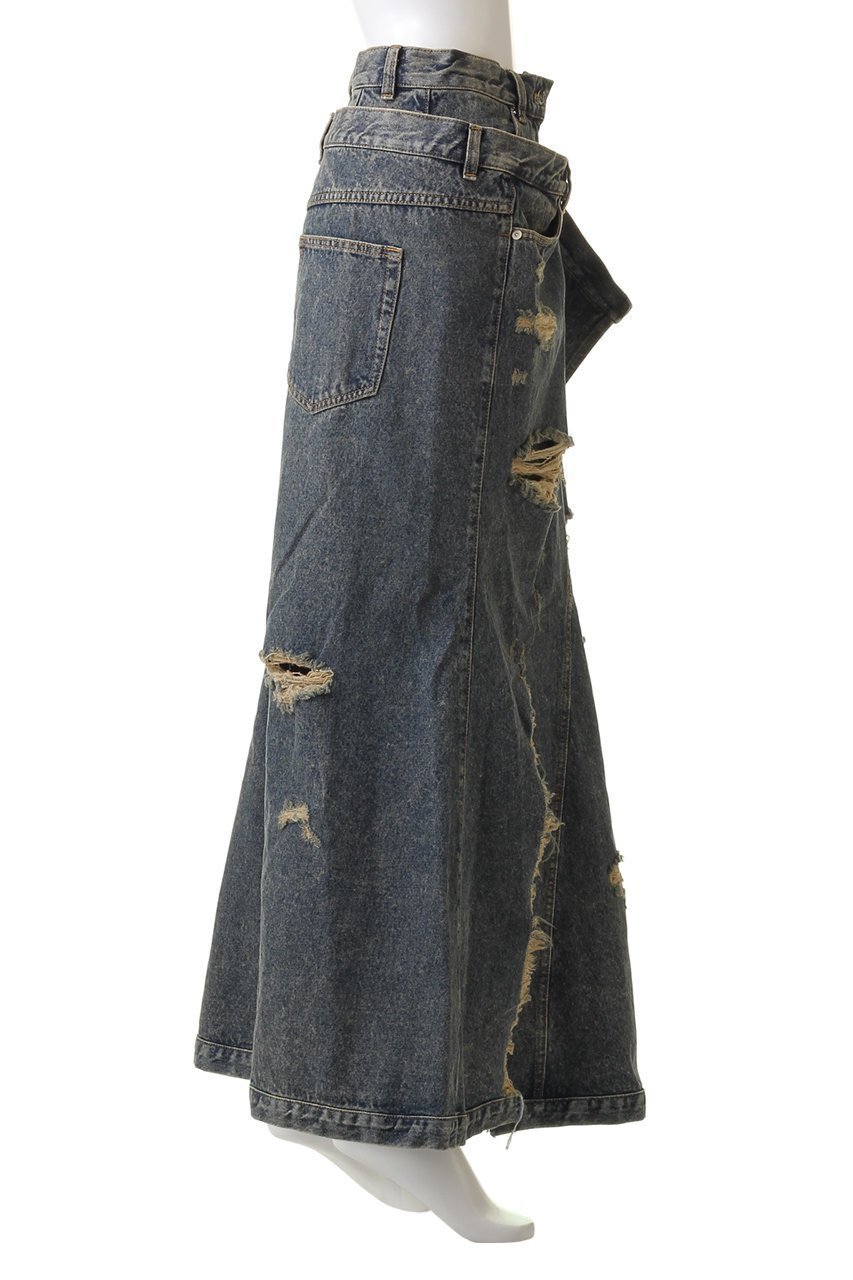 【プランク プロジェクト/PRANK PROJECT】のクラッシュマーメイドデニムスカート/Crushed Mermaid Denim Skirt 人気、トレンドファッション・服の通販 founy(ファニー) 　ファッション　Fashion　レディースファッション　Fashion for Women　スカート　Skirts　デニムスカート・カジュアルスカート　Denim Skirts　ロングスカート　Long Skirts / Maxi & Midi Skirts　スリット　Slit, Slit Detail　デニム　Denim, Jeans Material　マーメイド　Mermaid, Fishtail Silhouette　ミニスカート　Mini Skirt, Short Skirt　ロング　Long, Long-Length　other-3|ID: prp329100003645493 ipo3291000000036125418