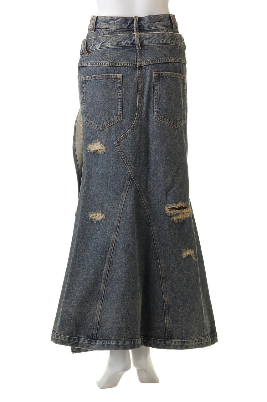 【プランク プロジェクト/PRANK PROJECT】のクラッシュマーメイドデニムスカート/Crushed Mermaid Denim Skirt 人気、トレンドファッション・服の通販 founy(ファニー) 　ファッション　Fashion　レディースファッション　Fashion for Women　スカート　Skirts　デニムスカート・カジュアルスカート　Denim Skirts　ロングスカート　Long Skirts / Maxi & Midi Skirts　スリット　Slit, Slit Detail　デニム　Denim, Jeans Material　マーメイド　Mermaid, Fishtail Silhouette　ミニスカート　Mini Skirt, Short Skirt　ロング　Long, Long-Length　other-4|ID: prp329100003645493 ipo3291000000036125420