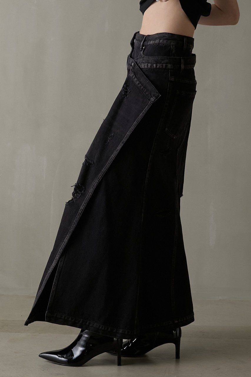 【プランク プロジェクト/PRANK PROJECT】のクラッシュマーメイドデニムスカート/Crushed Mermaid Denim Skirt 人気、トレンドファッション・服の通販 founy(ファニー) 　ファッション　Fashion　レディースファッション　Fashion for Women　スカート　Skirts　デニムスカート・カジュアルスカート　Denim Skirts　ロングスカート　Long Skirts / Maxi & Midi Skirts　スリット　Slit, Slit Detail　デニム　Denim, Jeans Material　マーメイド　Mermaid, Fishtail Silhouette　ミニスカート　Mini Skirt, Short Skirt　ロング　Long, Long-Length　other-7|ID: prp329100003645493 ipo3291000000036125425