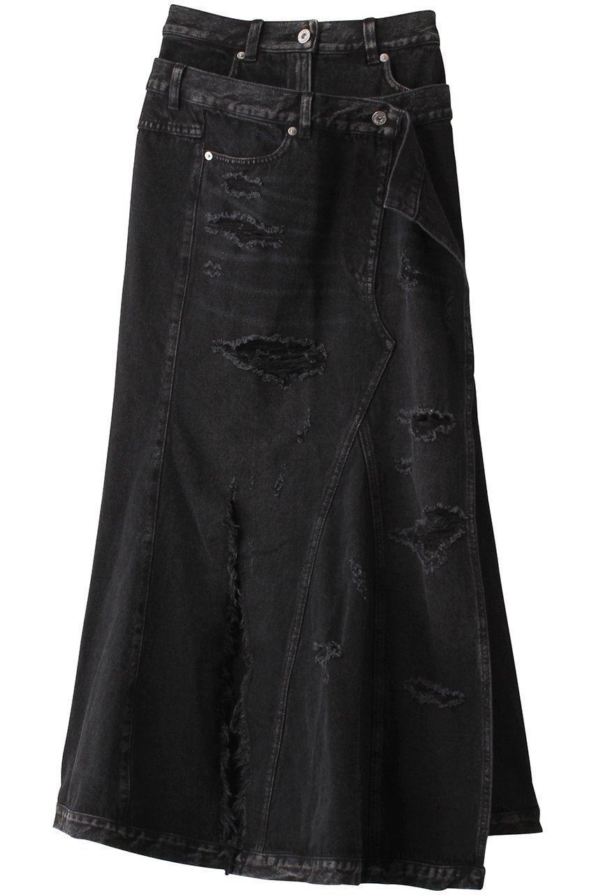 【プランク プロジェクト/PRANK PROJECT】のクラッシュマーメイドデニムスカート/Crushed Mermaid Denim Skirt 大人の最旬トレンドファッション＆コーディネート founy(ファウニー) 　ファッション　Fashion　レディースファッション　Fashion for Women　スカート　Skirts　デニムスカート・カジュアルスカート　Denim Skirts　ロングスカート　Long Skirts / Maxi & Midi Skirts　スリット　Slit, Slit Detail　デニム　Denim, Jeans Material　マーメイド　Mermaid, Fishtail Silhouette　ミニスカート　Mini Skirt, Short Skirt　ロング　Long, Long-Length　 other-1|ID: prp329100003645493 ipo3291000000036752750