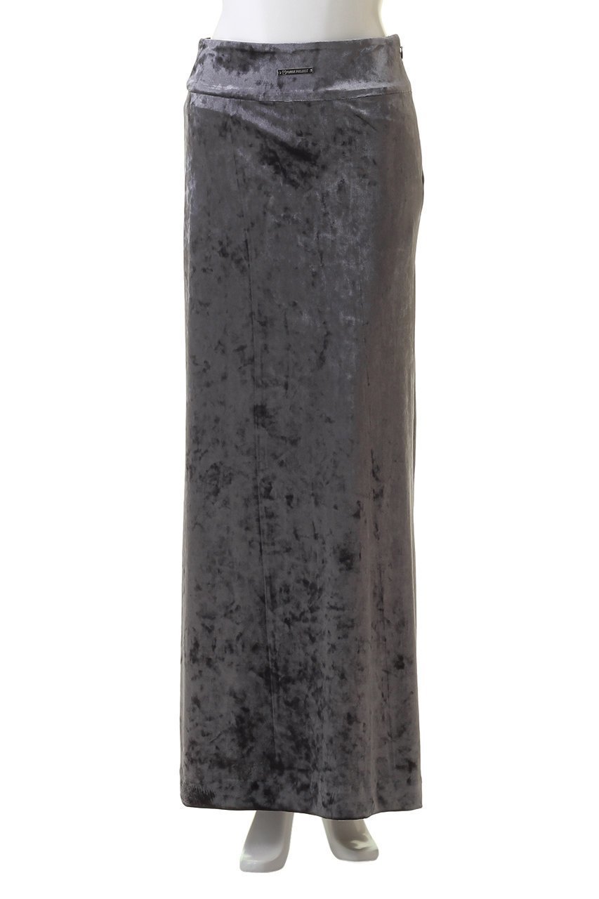 【プランク プロジェクト/PRANK PROJECT】のクラッシュベロアマキシスカート/Crashed Velour Maxi Skirt 人気、トレンドファッション・服の通販 founy(ファニー) 　ファッション　Fashion　レディースファッション　Fashion for Women　スカート　Skirts　ロングスカート　Long Skirts / Maxi & Midi Skirts　インナー　Innerwear　クラッシュ　Distressed, Crashed Style　シャイニー　Shiny, Glossy Finish　ストレッチ　Stretch, Stretchy Fabric　タイツ　Tights, Legwear　ベロア　Velour, Soft Velvet　マキシ　Maxi, Full Length　ロング　Long, Long-Length　other-2|ID: prp329100003645494 ipo3291000000035901517