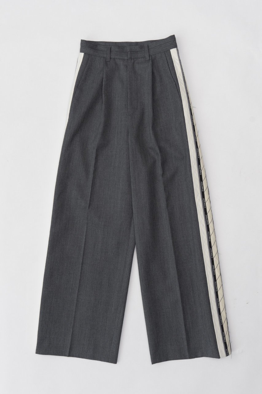 【プランク プロジェクト/PRANK PROJECT】のマーベルトサイドラインパンツ/Waistband Lining Sideline Pants インテリア・キッズ・メンズ・レディースファッション・服の通販 founy(ファニー) 　ファッション　Fashion　レディースファッション　WOMEN　パンツ　Pants　ベルト　Belts　ジャケット　Jacket　ストレート　Straight　C.GRY(チャコールグレー)|ID: prp329100003645498 ipo3291000000023944552