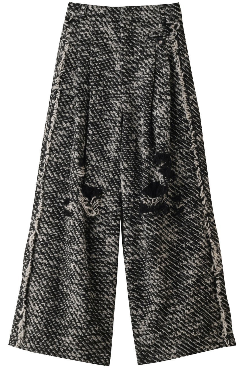 【プランク プロジェクト/PRANK PROJECT】のツイードダメージボリュームワイドパンツ/Tweed Damaged Volumenous Wide Pants インテリア・キッズ・メンズ・レディースファッション・服の通販 founy(ファニー) 　ファッション　Fashion　レディースファッション　WOMEN　パンツ　Pants　おすすめ　Recommend　コンパクト　Compact　ダメージ　Damage　ツイード　Tweed　フィット　Fit　ルーズ　Loose　ワイド　Wide　防寒　Cold Protection　MLT1(マルチカラー)|ID: prp329100003645499 ipo3291000000029225031