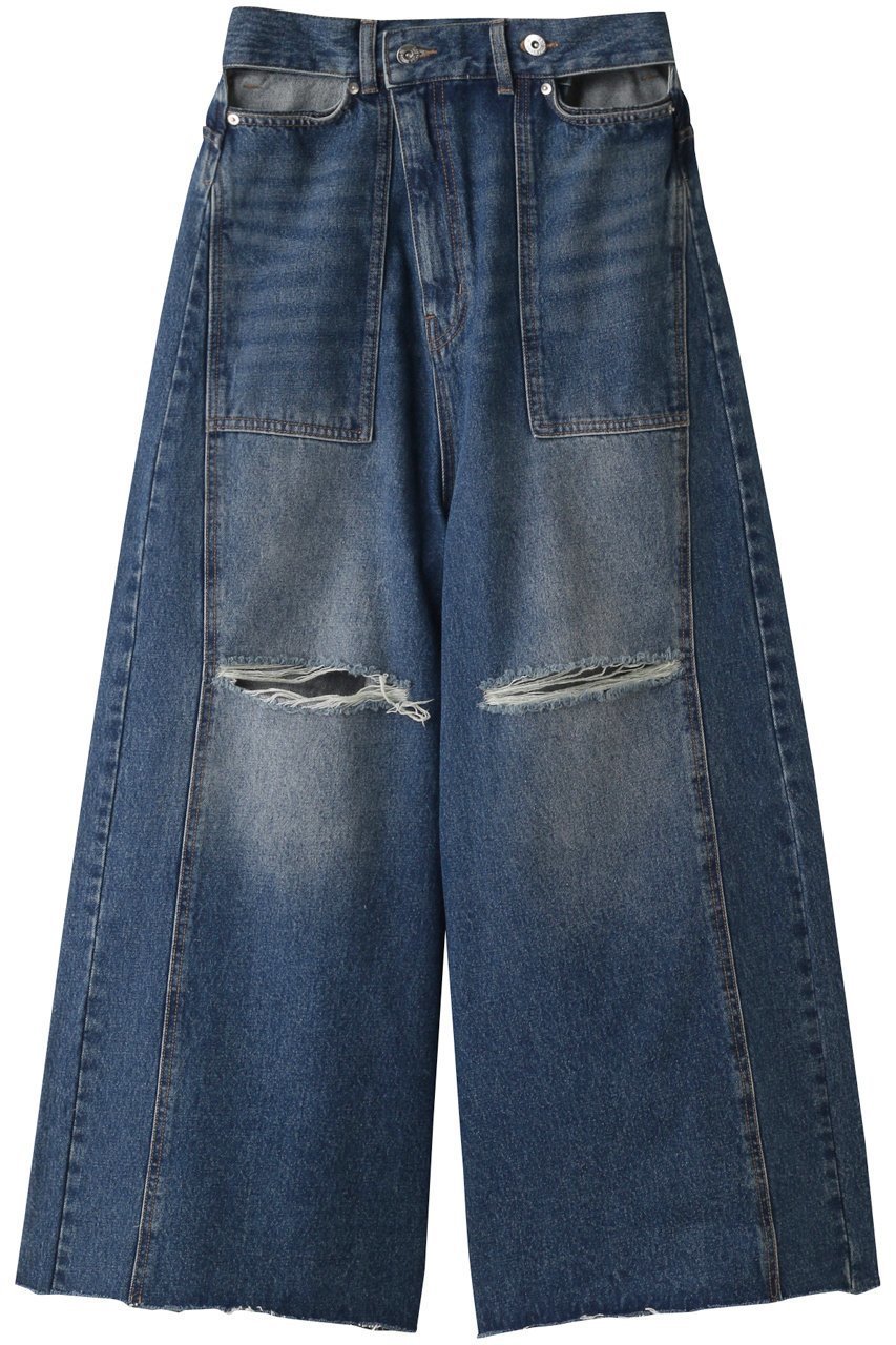【プランク プロジェクト/PRANK PROJECT】のスーパールーズデニム/Super Loose Denim インテリア・キッズ・メンズ・レディースファッション・服の通販 founy(ファニー) 　ファッション　Fashion　レディースファッション　Fashion for Women　パンツ　Pants & Trousers　デニムパンツ・ジーンズ・美脚デニム　Denim Jeans & Pants　おすすめ　Recommended / Our Picks　インナー　Innerwear　スリット　Slit, Slit Detail　タイツ　Tights, Legwear　デニム　Denim, Jeans Material　ビンテージ　Vintage, Retro Style　ボトム　Bottoms, Lower Wear　ポケット　Pocket, Pocket Detail　ルーズ　Loose, Oversized　ワイド　Wide, Wide Fit　BLU(ブルー)|ID: prp329100003645501 ipo3291000000032828842