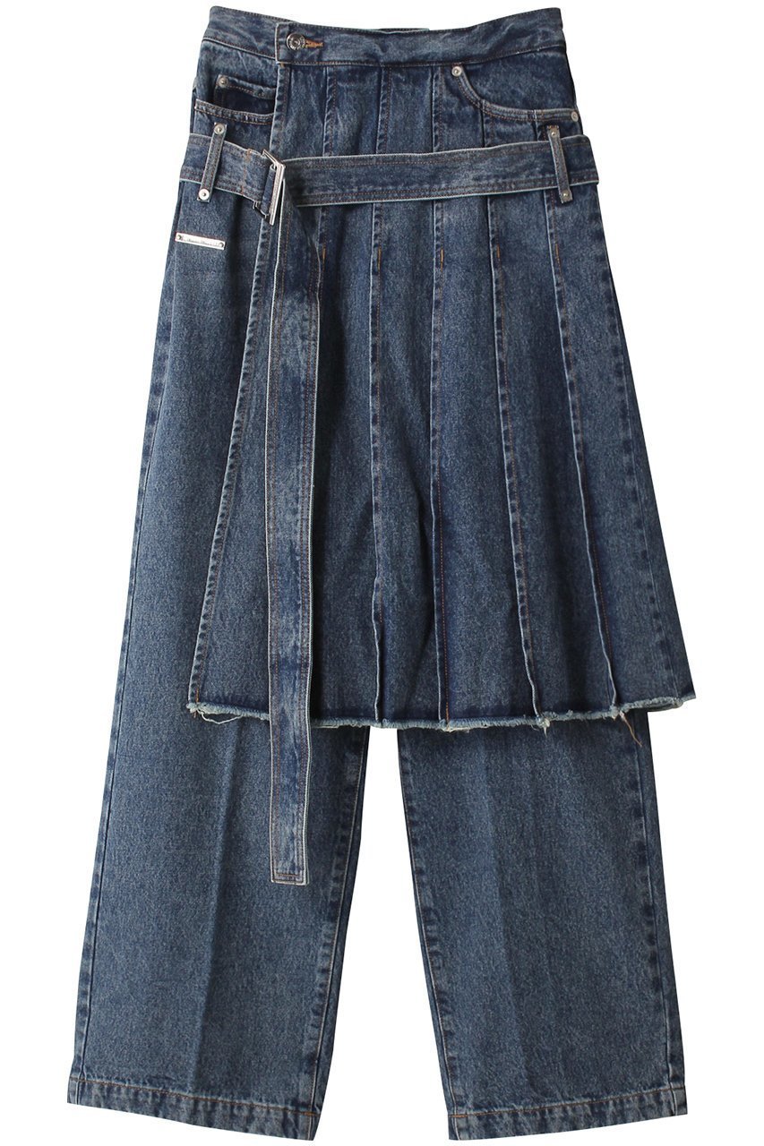 【プランク プロジェクト/PRANK PROJECT】のプリーツラップデニム/Pleats Wrapped Denim インテリア・キッズ・メンズ・レディースファッション・服の通販 founy(ファニー) 　ファッション　Fashion　レディースファッション　WOMEN　パンツ　Pants　おすすめ　Recommend　シンプル　Simple　スラックス　Slacks　デニム　Denim　プリーツ　Pleats　ボトム　Bottom　BLU(ブルー)|ID: prp329100003645502 ipo3291000000026727693