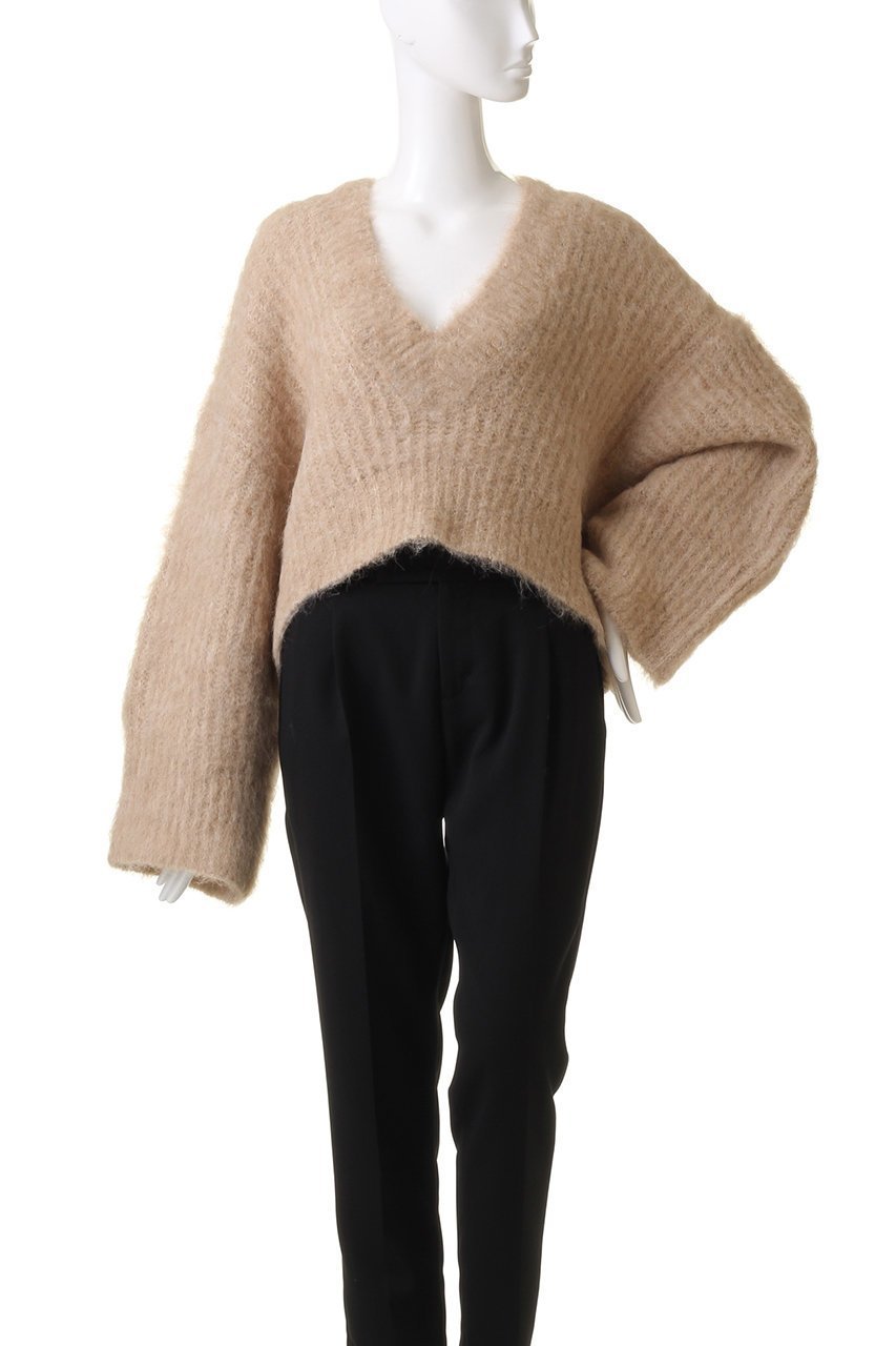 【プランク プロジェクト/PRANK PROJECT】のワイドスリーブスヌードショートニット/Wide Sleeve Snood Short Knit 人気、トレンドファッション・服の通販 founy(ファニー) 　ファッション　Fashion　レディースファッション　WOMEN　トップス・カットソー　Tops/Tshirt　ニット　Knit Tops　プルオーバー　Pullover　サテン　Satin　ショート　Short　スリーブ　Sleeve　バランス　Balance　ワイド　Wide　other-7|ID: prp329100003645512 ipo3291000000031394950