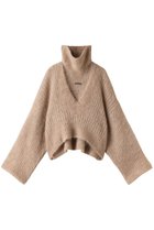 【プランク プロジェクト/PRANK PROJECT】のワイドスリーブスヌードショートニット/Wide Sleeve Snood Short Knit BGE(ベージュ)|ID: prp329100003645512 ipo3291000000036688167