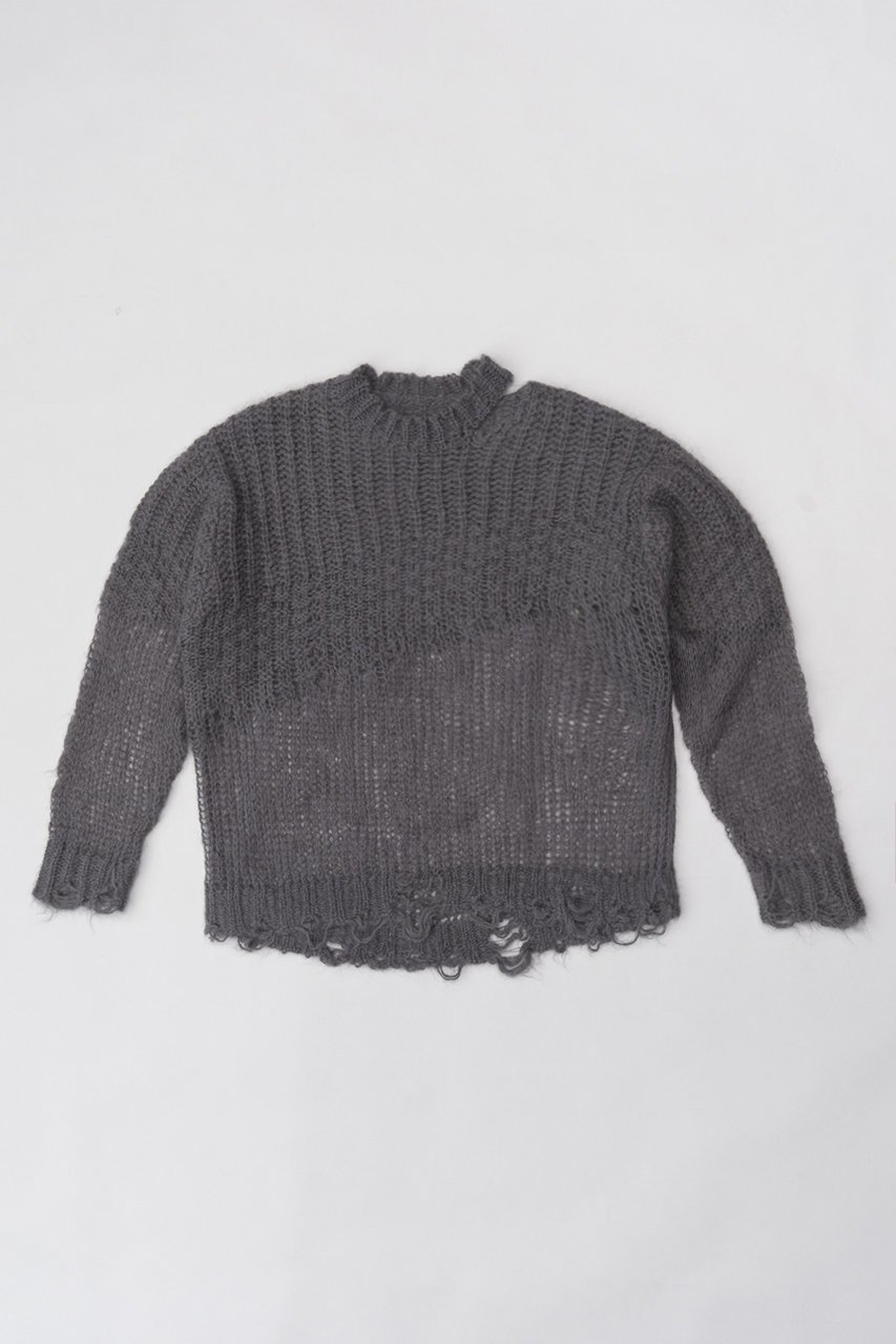 【プランク プロジェクト/PRANK PROJECT】の【UNISEX】モヘアメッシュプルオーバー/Mohair Mesh Pullover 人気、トレンドファッション・服の通販 founy(ファニー) 　ファッション　Fashion　レディースファッション　WOMEN　トップス・カットソー　Tops/Tshirt　ニット　Knit Tops　プルオーバー　Pullover　UNISEX　おすすめ　Recommend　インナー　クール　ダメージ　メッシュ　モヘア　 other-1|ID: prp329100003645516 ipo3291000000023944623