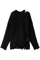 【プランク プロジェクト/PRANK PROJECT】の【UNISEX】モヘアメッシュプルオーバー/Mohair Mesh Pullover BLK(ブラック)|ID:prp329100003645516