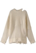 【プランク プロジェクト/PRANK PROJECT】の【UNISEX】モヘアメッシュプルオーバー/Mohair Mesh Pullover WHT(ホワイト)|ID:prp329100003645516