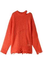 【プランク プロジェクト/PRANK PROJECT】の【UNISEX】モヘアメッシュプルオーバー/Mohair Mesh Pullover ORG(オレンジ)|ID:prp329100003645516