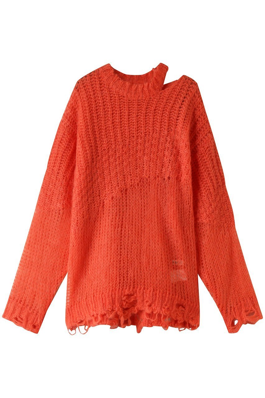 【プランク プロジェクト/PRANK PROJECT】の【UNISEX】モヘアメッシュプルオーバー/Mohair Mesh Pullover インテリア・キッズ・メンズ・レディースファッション・服の通販 founy(ファニー) 　ファッション　Fashion　レディースファッション　WOMEN　トップス・カットソー　Tops/Tshirt　ニット　Knit Tops　プルオーバー　Pullover　ユニセックス　Unisex　おすすめ　Recommend　インナー　Inner　クール　Cool　ダメージ　Damage　メッシュ　Mesh　モヘア　Mohair　ORG(オレンジ)|ID: prp329100003645516 ipo3291000000029771682