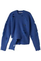 【プランク プロジェクト/PRANK PROJECT】のハードクラッシュニットプルオーバー/Hard Crashed Knit Pullover BLU(ブルー)|ID: prp329100003645518 ipo3291000000029771687