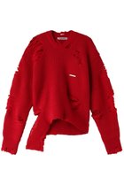 【プランク プロジェクト/PRANK PROJECT】のハードクラッシュニットプルオーバー/Hard Crashed Knit Pullover RED(レッド)|ID: prp329100003645518 ipo3291000000029771688