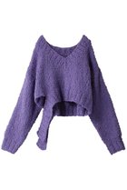 【プランク プロジェクト/PRANK PROJECT】のVネックスラブショートニット/V-neck Slab Short Knit PPL(パープル)|ID: prp329100003645519 ipo3291000000029771551