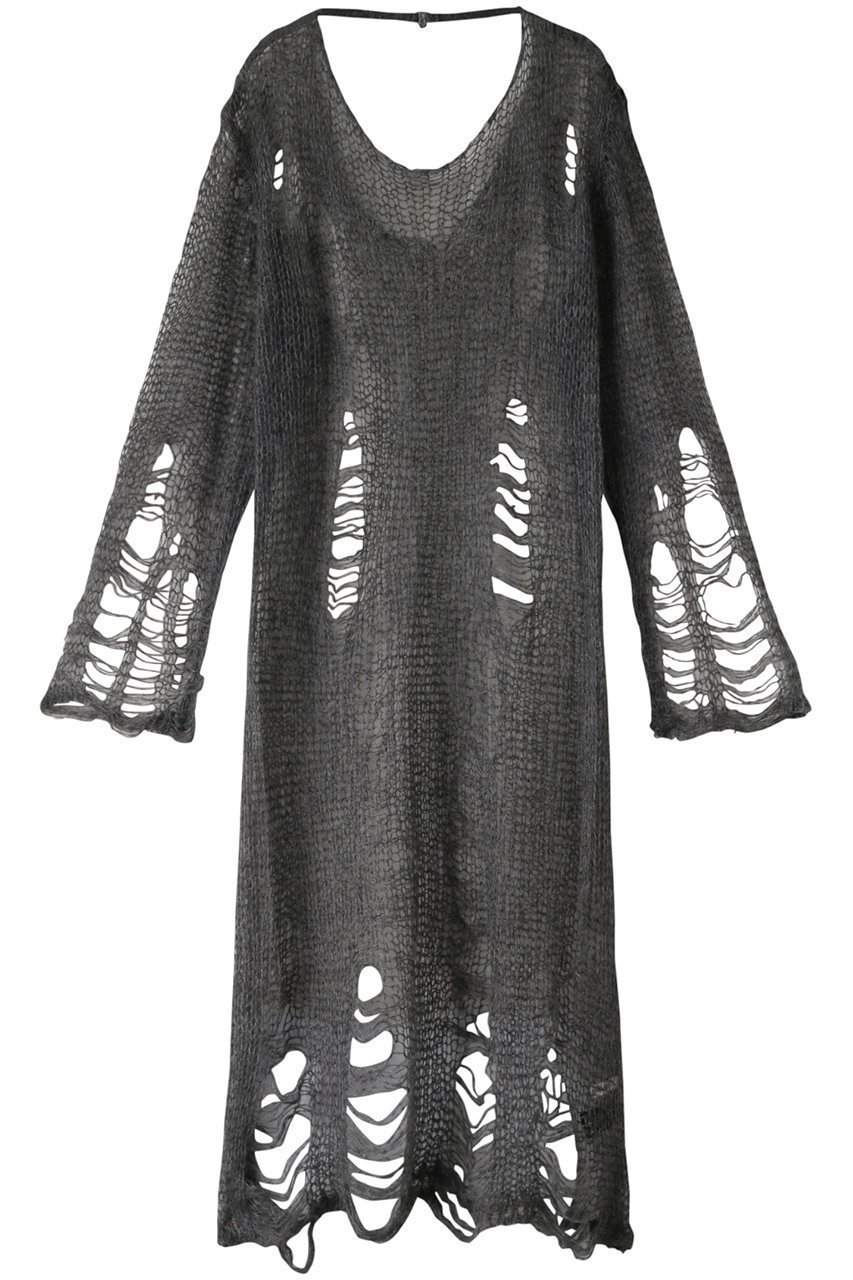 【プランク プロジェクト/PRANK PROJECT】のモヘアダメージニットワンピース/Mohair Damaged Knit One Piece 人気、トレンドファッション・服の通販 founy(ファニー) 　ファッション　Fashion　レディースファッション　WOMEN　ワンピース　Dress　ニットワンピース　Knit Dresses　チュニック　Tunic　インナー　Inner　エアリー　Airy　クラッシュ　Crash　ダメージ　Damage　チュニック　Tunic　ロング　Long　 other-1|ID: prp329100003645528 ipo3291000000029771635