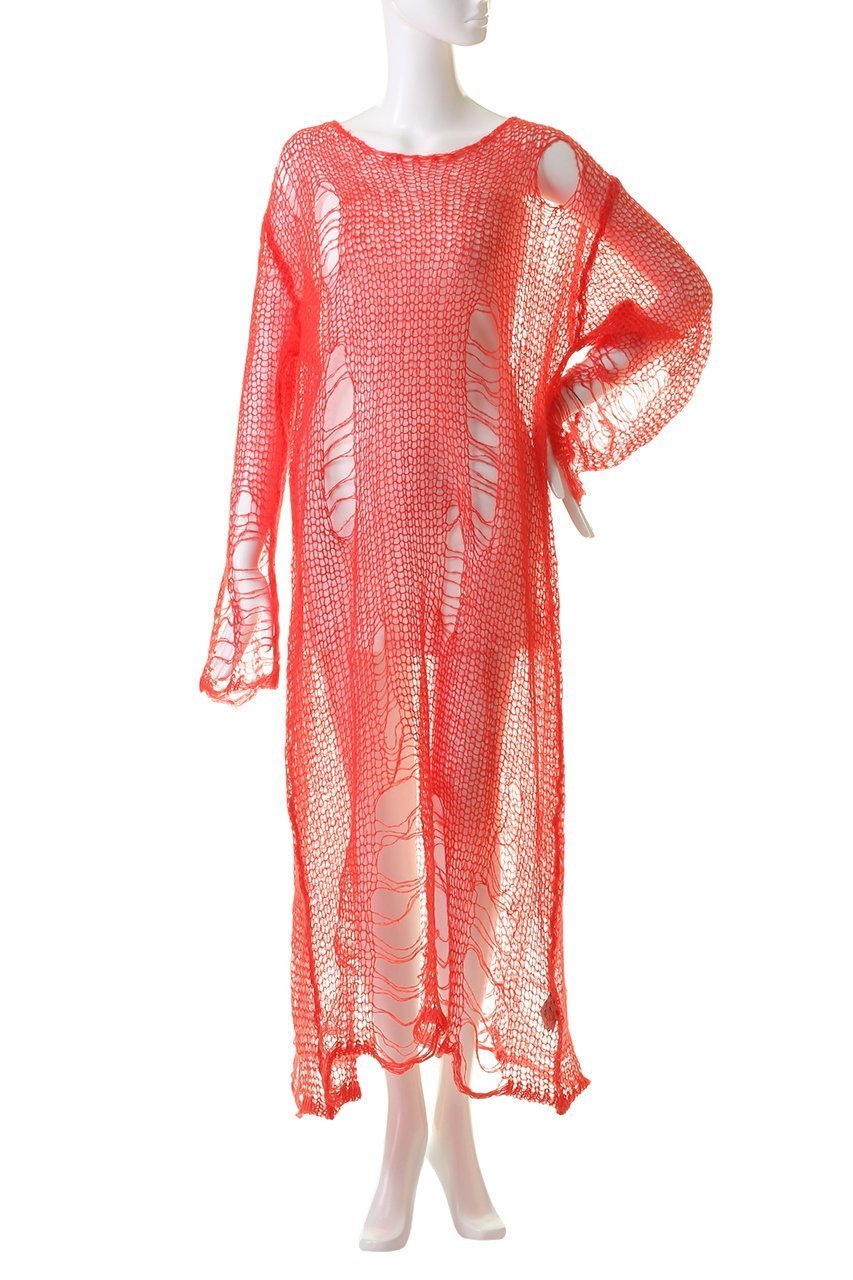 【プランク プロジェクト/PRANK PROJECT】のモヘアダメージニットワンピース/Mohair Damaged Knit One Piece 人気、トレンドファッション・服の通販 founy(ファニー) 　ファッション　Fashion　レディースファッション　WOMEN　ワンピース　Dress　ニットワンピース　Knit Dresses　チュニック　Tunic　インナー　Inner　エアリー　Airy　クラッシュ　Crash　ダメージ　Damage　チュニック　Tunic　ロング　Long　other-2|ID: prp329100003645528 ipo3291000000031371313