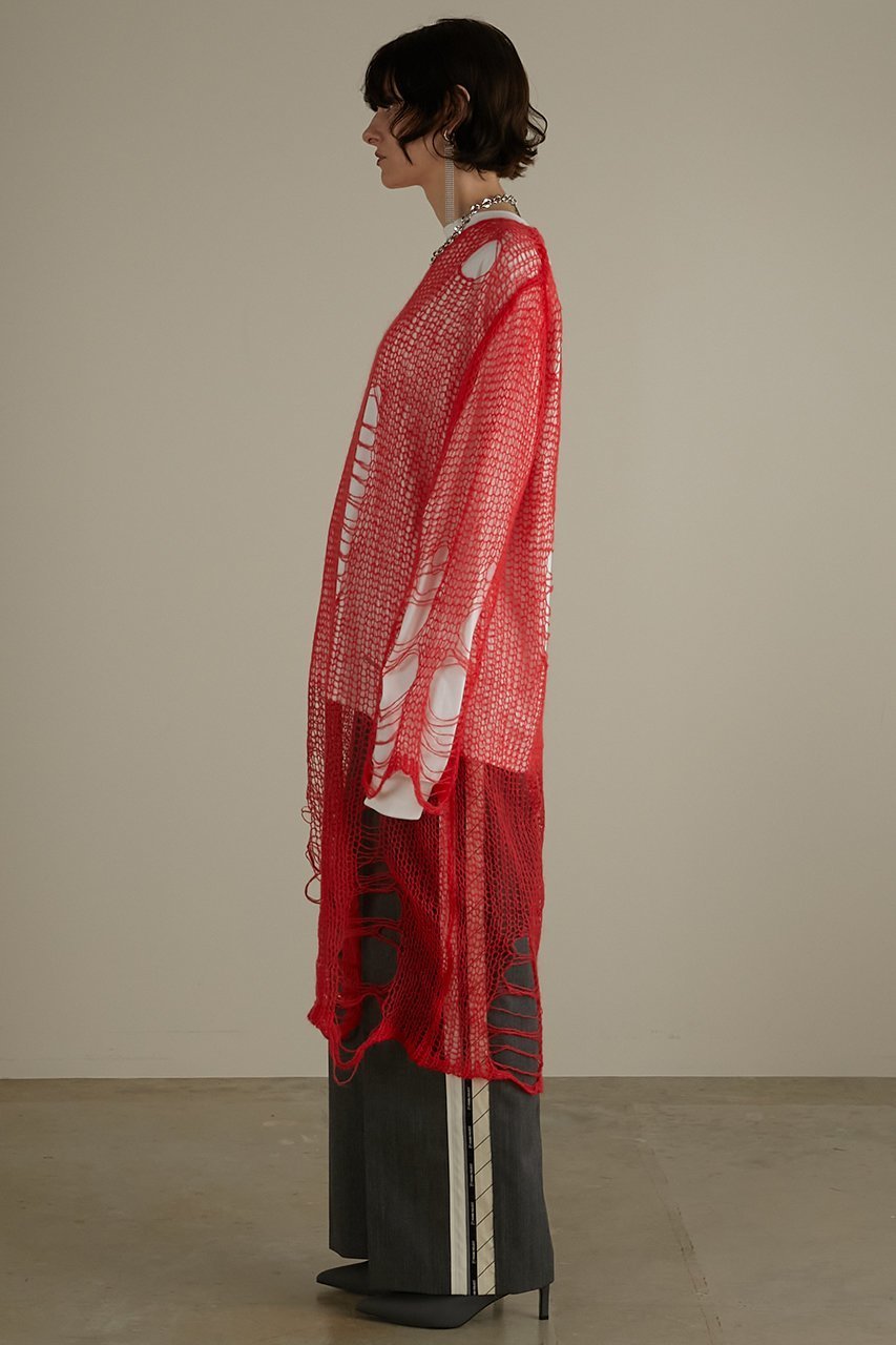 【プランク プロジェクト/PRANK PROJECT】のモヘアダメージニットワンピース/Mohair Damaged Knit One Piece 人気、トレンドファッション・服の通販 founy(ファニー) 　ファッション　Fashion　レディースファッション　WOMEN　ワンピース　Dress　ニットワンピース　Knit Dresses　チュニック　Tunic　インナー　Inner　エアリー　Airy　クラッシュ　Crash　ダメージ　Damage　チュニック　Tunic　ロング　Long　other-8|ID: prp329100003645528 ipo3291000000031371325