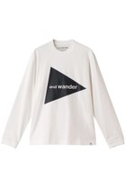 【アンドワンダー/and wander】の【UNISEX】and wander logo LS T ホワイト|ID: prp329100003647515 ipo3291000000032846361