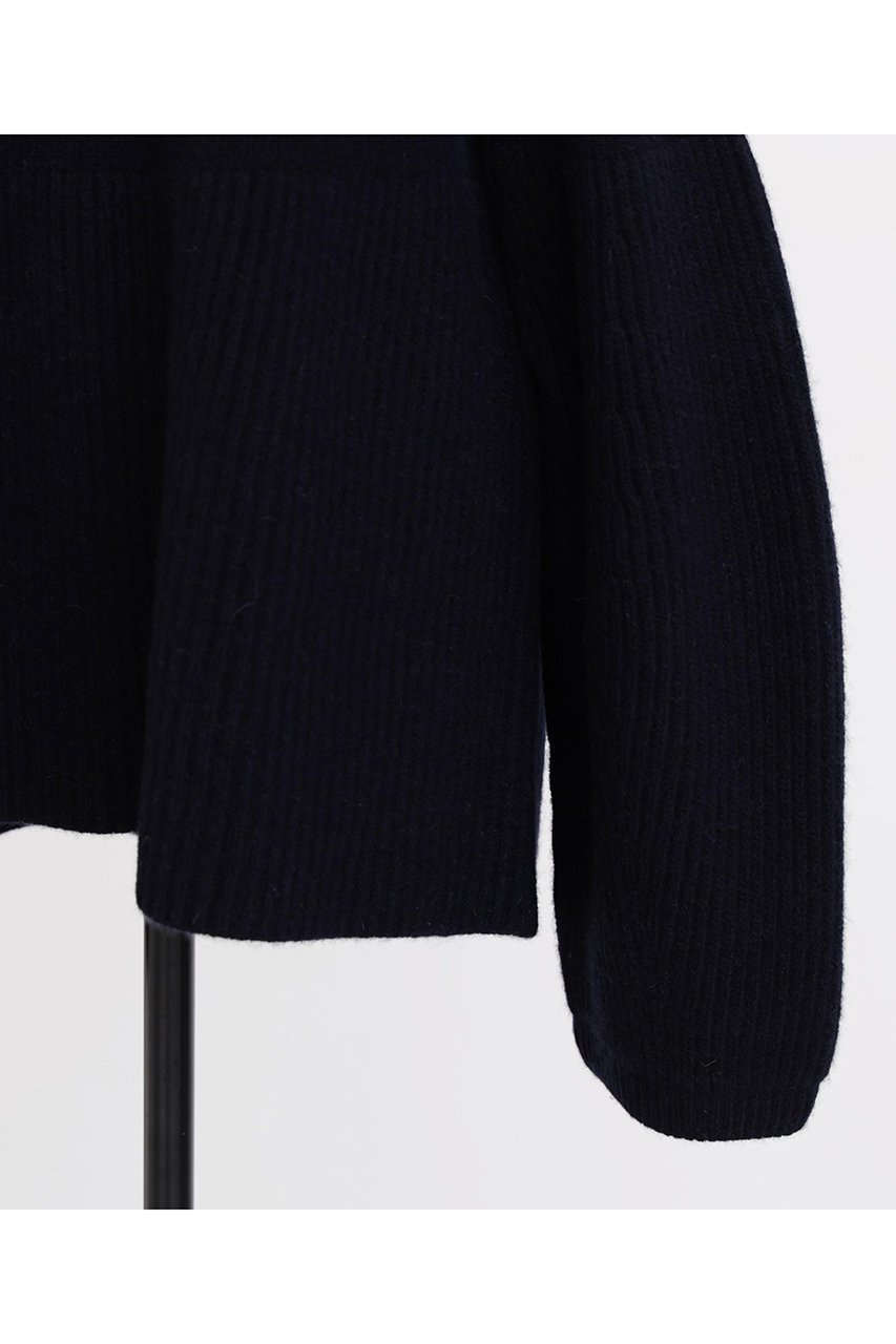 【ヒューエルミュージアム/hueLe Museum】の【hLM】ウールカシミヤニット 人気、トレンドファッション・服の通販 founy(ファニー) 　ファッション　Fashion　レディースファッション　Fashion for Women　トップス・カットソー　Cut & Sew Tops　ニット　Knit Tops & Sweaters　カジュアルプルオーバー・ニットトップス　Pullovers & Knit Tops / Casual Pullovers　なめらか　Smooth, Silky Texture　シンプル　Simple, Minimal　フォルム　Silhouette, Form　ペプラム　Peplum, Flared Hem　エレガント 上品　Elegant　other-6|ID: prp329100003647533 ipo3291000000034484274