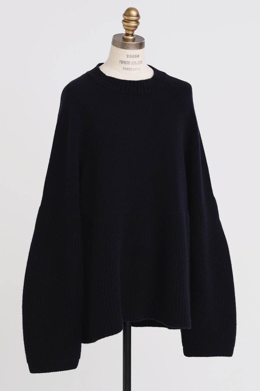 【ヒューエルミュージアム/hueLe Museum】の【hLM】ウールカシミヤニット 人気、トレンドファッション・服の通販 founy(ファニー) 　ファッション　Fashion　レディースファッション　Fashion for Women　トップス・カットソー　Cut & Sew Tops　ニット　Knit Tops & Sweaters　カジュアルプルオーバー・ニットトップス　Pullovers & Knit Tops / Casual Pullovers　なめらか　Smooth, Silky Texture　シンプル　Simple, Minimal　フォルム　Silhouette, Form　ペプラム　Peplum, Flared Hem　エレガント 上品　Elegant　other-2|ID: prp329100003647533 ipo3291000000035905064