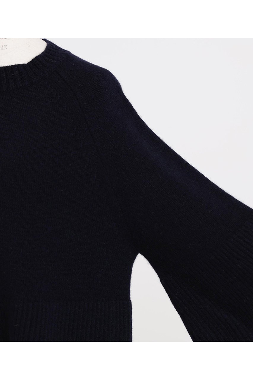 【ヒューエルミュージアム/hueLe Museum】の【hLM】ウールカシミヤニット 人気、トレンドファッション・服の通販 founy(ファニー) 　ファッション　Fashion　レディースファッション　Fashion for Women　トップス・カットソー　Cut & Sew Tops　ニット　Knit Tops & Sweaters　カジュアルプルオーバー・ニットトップス　Pullovers & Knit Tops / Casual Pullovers　なめらか　Smooth, Silky Texture　シンプル　Simple, Minimal　フォルム　Silhouette, Form　ペプラム　Peplum, Flared Hem　エレガント 上品　Elegant　other-5|ID: prp329100003647533 ipo3291000000035905067