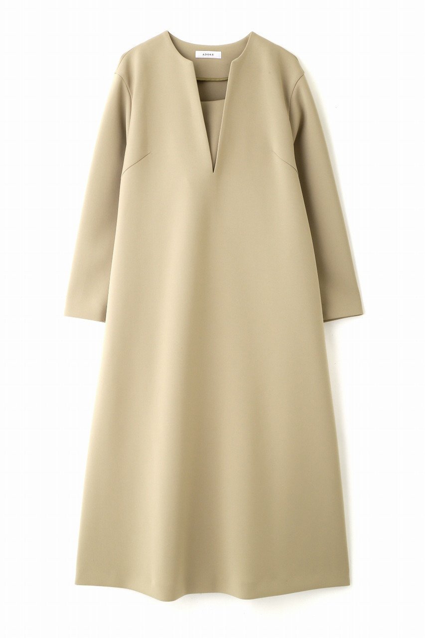 【アドーア/ADORE】のスキューバージャージーワンピース インテリア・キッズ・メンズ・レディースファッション・服の通販 founy(ファニー) 　ファッション　Fashion　レディースファッション　WOMEN　ワンピース　Dress　チュニック　Tunic　シンプル　ジャージ　チュニック　リラックス　ロング　エレガント 上品　ベージュ|ID: prp329100003647552 ipo3291000000023962543