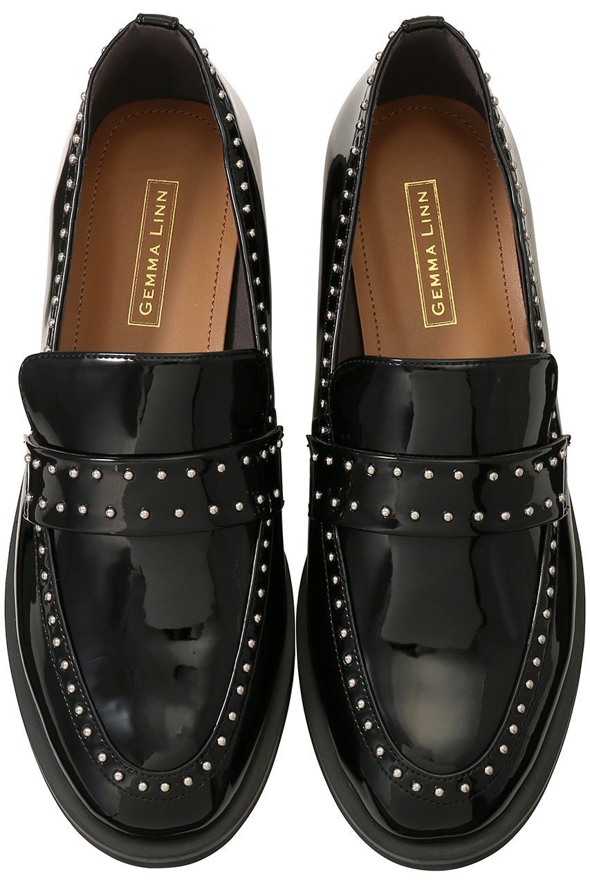 【ダニエラ アンド ジェマ/Daniella & GEMMA】の【レイン対応】スタッズモチーフローファー 【レイン対応】スタッズモチーフローファー 人気、トレンドファッション・服の通販 founy(ファニー) 　ファッション　Fashion　レディースファッション　Fashion for Women　エナメル　Patent Leather　クラシカル　Classical, Vintage-Inspired　シューズ　Shoes, Footwear　スタッズ　Studs, Metal Accents　フラット　Flat, Flat Shoes　レイン　Rain, Rainproof　エレガント 上品　Elegant　定番　Standard, Basic Item　 other-1|ID: prp329100003649712 ipo3291000000036001216