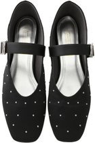 【ダニエラ アンド ジェマ/Daniella & GEMMA】のストラップ付きバレエフラットシューズ ブラック|ID:prp329100003649713