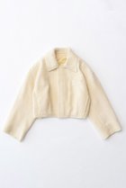 【メゾンスペシャル/MAISON SPECIAL】のSoutien Colored Melton Short Coat/ステンカラーメルトンショートコート YEL(イエロー)|ID:prp329100003649730