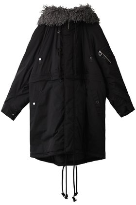 【メゾンスペシャル/MAISON SPECIAL】 2way Military Coat/2WAYミリタリーコート人気、トレンドファッション・服の通販 founy(ファニー) ファッション Fashion レディースファッション WOMEN アウター Coat Outerwear コート Coats シャンブレー Chambray ショート Short フォルム Form 防寒 Cold Protection ミリタリー Military ロング Long エレガント 上品 Elegant |ID:prp329100003649732