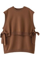 【ミディウミソリッド/MIDIUMISOLID】のside ribbon short vest ベスト brown|ID:prp329100003653331