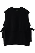 【ミディウミソリッド/MIDIUMISOLID】のside ribbon short vest ベスト black|ID:prp329100003653331