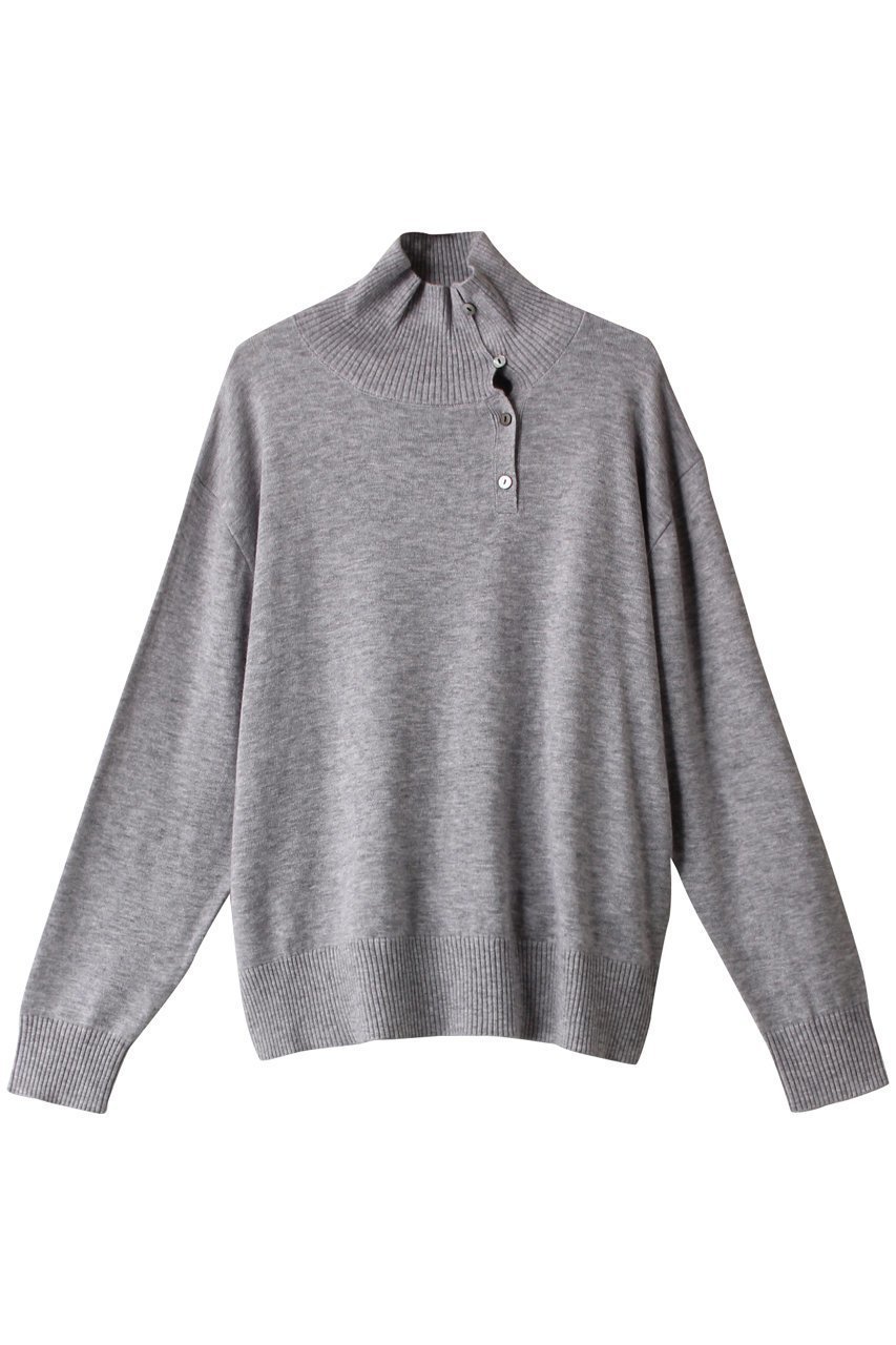 【ミズイロ インド/mizuiro ind】のhigh neck button detail P/O プルオーバー 人気、トレンドファッション・服の通販 founy(ファニー) 　ファッション　Fashion　レディースファッション　WOMEN　トップス・カットソー　Tops/Tshirt　ニット　Knit Tops　プルオーバー　Pullover　ハイネック　High Neck　冬　Winter　秋　Autumn/Fall　 other-1|ID: prp329100003655866 ipo3291000000026949427