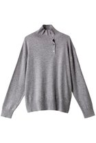 【ミズイロ インド/mizuiro ind】のhigh neck button detail P/O プルオーバー 人気、トレンドファッション・服の通販 founy(ファニー) ファッション Fashion レディースファッション WOMEN トップス・カットソー Tops/Tshirt ニット Knit Tops プルオーバー Pullover ハイネック High Neck 冬 Winter 秋 Autumn/Fall thumbnail kinari|ID: prp329100003655866 ipo3291000000026949428