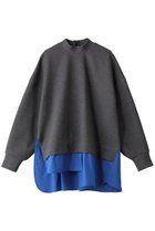 【ナゴンスタンス/nagonstans】のダンボール Docking P.O/プルオーバー 人気、トレンドファッション・服の通販 founy(ファニー) ファッション Fashion レディースファッション Fashion for Women トップス・カットソー Cut & Sew Tops シャツ・ブラウス・オフィスカジュアル Elegant Blouses & Button-Ups ロングTシャツ・Tシャツ Longline T-Shirts & Tees カジュアルプルオーバー・ニットトップス Pullovers & Knit Tops / Casual Pullovers カットソー・ベーシックTシャツ Cut-and-Sewn Tops / Stretch Tees & Basics スリーブ Sleeve, Long Sleeve / Short Sleeve ドッキング Docking, Mixed Material パッチ Patch, Appliqué フレア Flare, Flared ロング Long, Long-Length thumbnail Stone|ID: prp329100003655897 ipo3291000000032845029