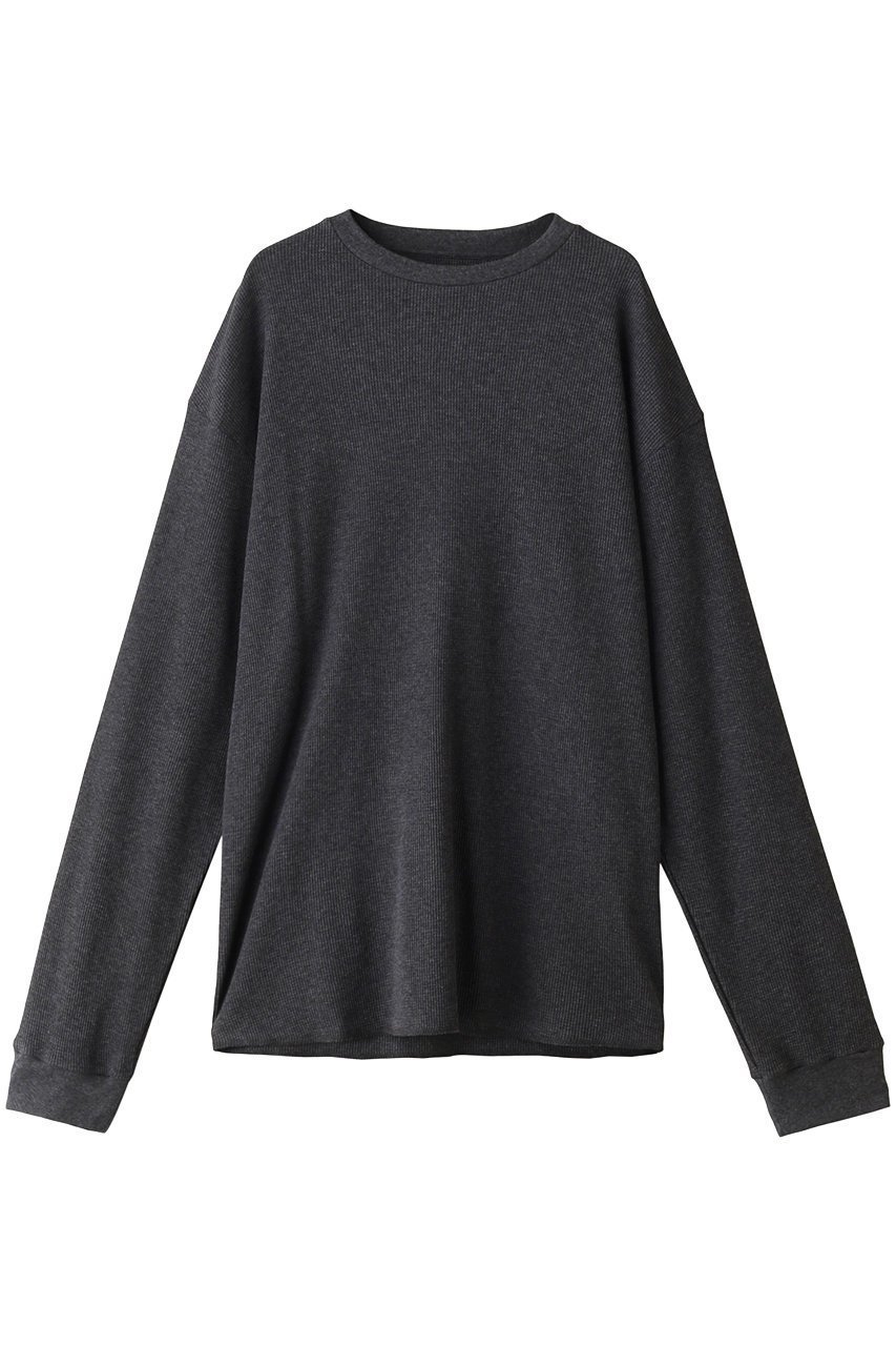 【オールド イングランド/OLD ENGLAND / MEN】の【MEN】ワッフル L/S クルーネックプルオーバー インテリア・キッズ・メンズ・レディースファッション・服の通販 founy(ファニー) 　ファッション　Fashion　メンズファッション　MEN　トップス・カットソー　Tops/Tshirt/Men　シャツ　Shirts　シンプル　Simple　スリーブ　Sleeve　ボトム　Bottom　ロング　Long　ワッフル　Waffle　吸水　Water Absorption　無地　Plain Color　チャコール|ID: prp329100003658253 ipo3291000000029974869