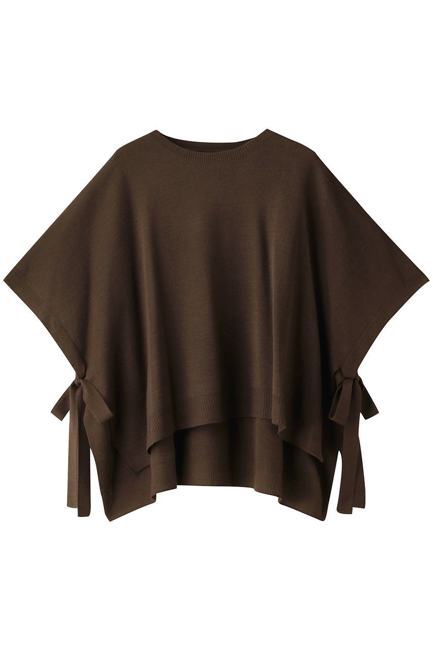 【ミディウミソリッド/MIDIUMISOLID】のside ribbon poncho ポンチョ 人気、トレンドファッション・服の通販 founy(ファニー) 　ファッション　Fashion　レディースファッション　WOMEN　トップス・カットソー　Tops/Tshirt　ニット　Knit Tops　プルオーバー　Pullover　シンプル　Simple　ポンチョ　Poncho　リボン　Ribbon　リラックス　Relax　 other-1|ID: prp329100003658267 ipo3291000000029988207