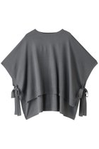 【ミディウミソリッド/MIDIUMISOLID】のside ribbon poncho ポンチョ gray|ID:prp329100003658267