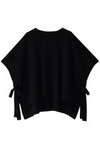 【ミディウミソリッド/MIDIUMISOLID】のside ribbon poncho ポンチョ black|ID:prp329100003658267