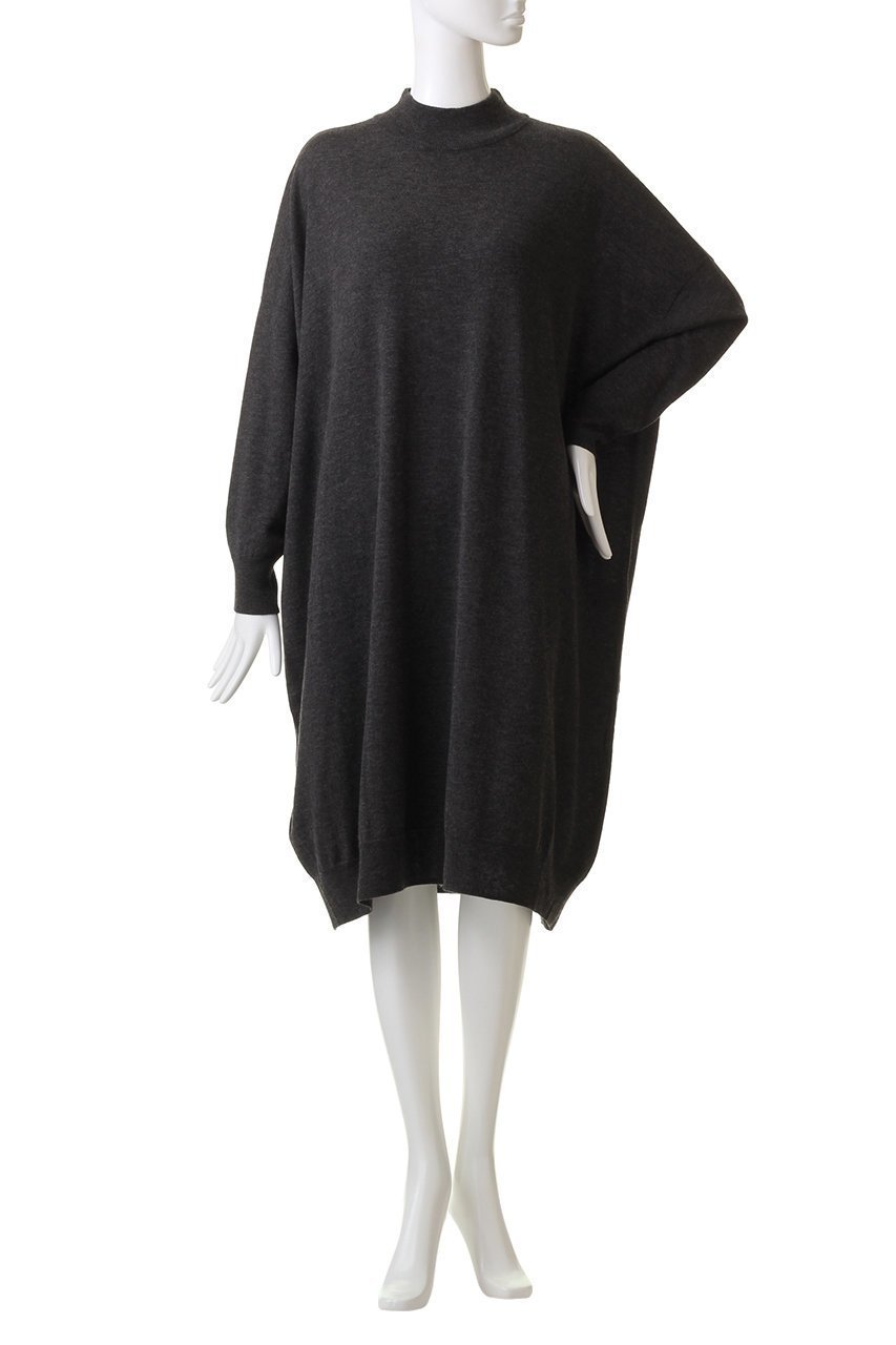 【ミズイロ インド/mizuiro ind】のh/neck wide OP ワンピース 人気、トレンドファッション・服の通販 founy(ファニー) 　ファッション　Fashion　レディースファッション　Fashion for Women　ワンピース　Dresses　チュニック　Tunic Tops & Dresses　チュニック　Tunic, Long Top　ハイネック　High Neck, Mock Neck　ロング　Long, Long-Length　定番　Standard, Basic Item　other-2|ID: prp329100003658275 ipo3291000000032900611