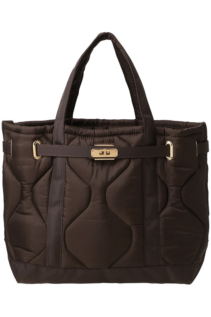 【シータパランティカ/sita parantica】のキルティング トートバッグ M インテリア・キッズ・メンズ・レディースファッション・服の通販 founy(ファニー) ファッション Fashion レディースファッション Fashion for Women バッグ Bags キルティング Quilted, Quilting スクエア Square, Square Shape フォルム Silhouette, Form エレガント 上品 Elegant 定番 Standard, Basic Item ダークブラウン|ID: prp329100003658320 ipo3291000000035972072