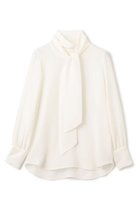 【ベイジ,/BEIGE,】のSTOW(ストー)/ボウタイブラウス 人気、トレンドファッション・服の通販 founy(ファニー) ファッション Fashion レディースファッション Fashion for Women トップス・カットソー Cut & Sew Tops シャツ・ブラウス・オフィスカジュアル Elegant Blouses & Button-Ups なめらか Smooth, Silky Texture シンプル Simple, Minimal ジョーゼット Georgette, Semi-Sheer Fabric スリーブ Sleeve, Long Sleeve / Short Sleeve ハイネック High Neck, Mock Neck ロング Long, Long-Length 人気 Popular, Best Seller 今季 This Season, Current Season 定番 Standard, Basic Item thumbnail Ecru|ID: prp329100003661043 ipo3291000000036723705