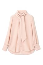 【ベイジ,/BEIGE,】のSTOW(ストー)/ボウタイブラウス 人気、トレンドファッション・服の通販 founy(ファニー) ファッション Fashion レディースファッション Fashion for Women トップス・カットソー Cut & Sew Tops シャツ・ブラウス・オフィスカジュアル Elegant Blouses & Button-Ups なめらか Smooth, Silky Texture シンプル Simple, Minimal ジョーゼット Georgette, Semi-Sheer Fabric スリーブ Sleeve, Long Sleeve / Short Sleeve ハイネック High Neck, Mock Neck ロング Long, Long-Length 人気 Popular, Best Seller 今季 This Season, Current Season 定番 Standard, Basic Item thumbnail Nude|ID: prp329100003661043 ipo3291000000036723706