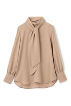 【ベイジ,/BEIGE,】のSTOW(ストー)/ボウタイブラウス 人気、トレンドファッション・服の通販 founy(ファニー) ファッション Fashion レディースファッション Fashion for Women トップス・カットソー Cut & Sew Tops シャツ・ブラウス・オフィスカジュアル Elegant Blouses & Button-Ups なめらか Smooth, Silky Texture シンプル Simple, Minimal ジョーゼット Georgette, Semi-Sheer Fabric スリーブ Sleeve, Long Sleeve / Short Sleeve ハイネック High Neck, Mock Neck ロング Long, Long-Length 人気 Popular, Best Seller 今季 This Season, Current Season 定番 Standard, Basic Item thumbnail Milk tea|ID: prp329100003661043 ipo3291000000036723707