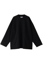 【メゾンスペシャル/MAISON SPECIAL】の【UNISEX】18G無地ニットクルーネックPO BLK(ブラック)|ID:prp329100003661055