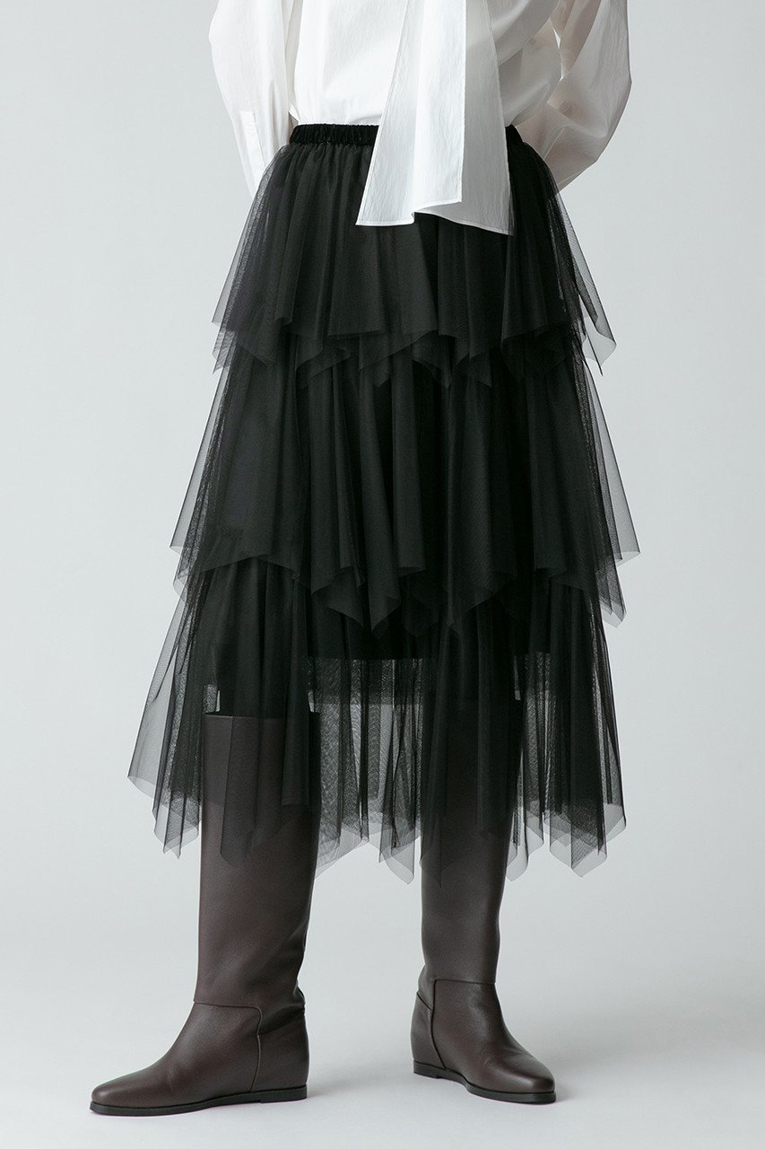 【アルアバイル/allureville】のソフトチュールティアードスカート 人気、トレンドファッション・服の通販 founy(ファニー) 　ファッション　Fashion　レディースファッション　WOMEN　スカート　Skirt　ティアードスカート　Tiered Skirts　ロングスカート　Long Skirt　オケージョン　Occasion　チュール　Tulle　ロング　Long　other-6|ID: prp329100003661079 ipo3291000000031393880