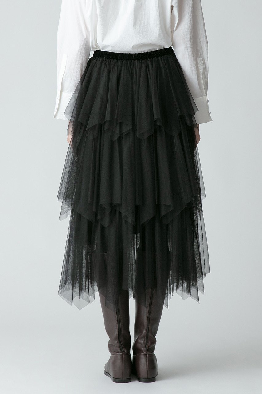 【アルアバイル/allureville】のソフトチュールティアードスカート 人気、トレンドファッション・服の通販 founy(ファニー) 　ファッション　Fashion　レディースファッション　Fashion for Women　スカート　Skirts　ティアードスカート　Tiered Skirts　ロングスカート　Long Skirts / Maxi & Midi Skirts　オケージョン　Occasion Wear　チュール　Tulip, Tulip Motif　ロング　Long, Long-Length　other-8|ID: prp329100003661079 ipo3291000000032928708