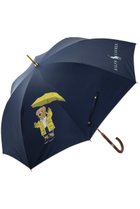 【ポロラルフローレン/POLO RALPH LAUREN】のRL婦人長傘ウーリーバックサテンプリントレインベア ネイビーブルー|ID: prp329100003668819 ipo3291000000032840302